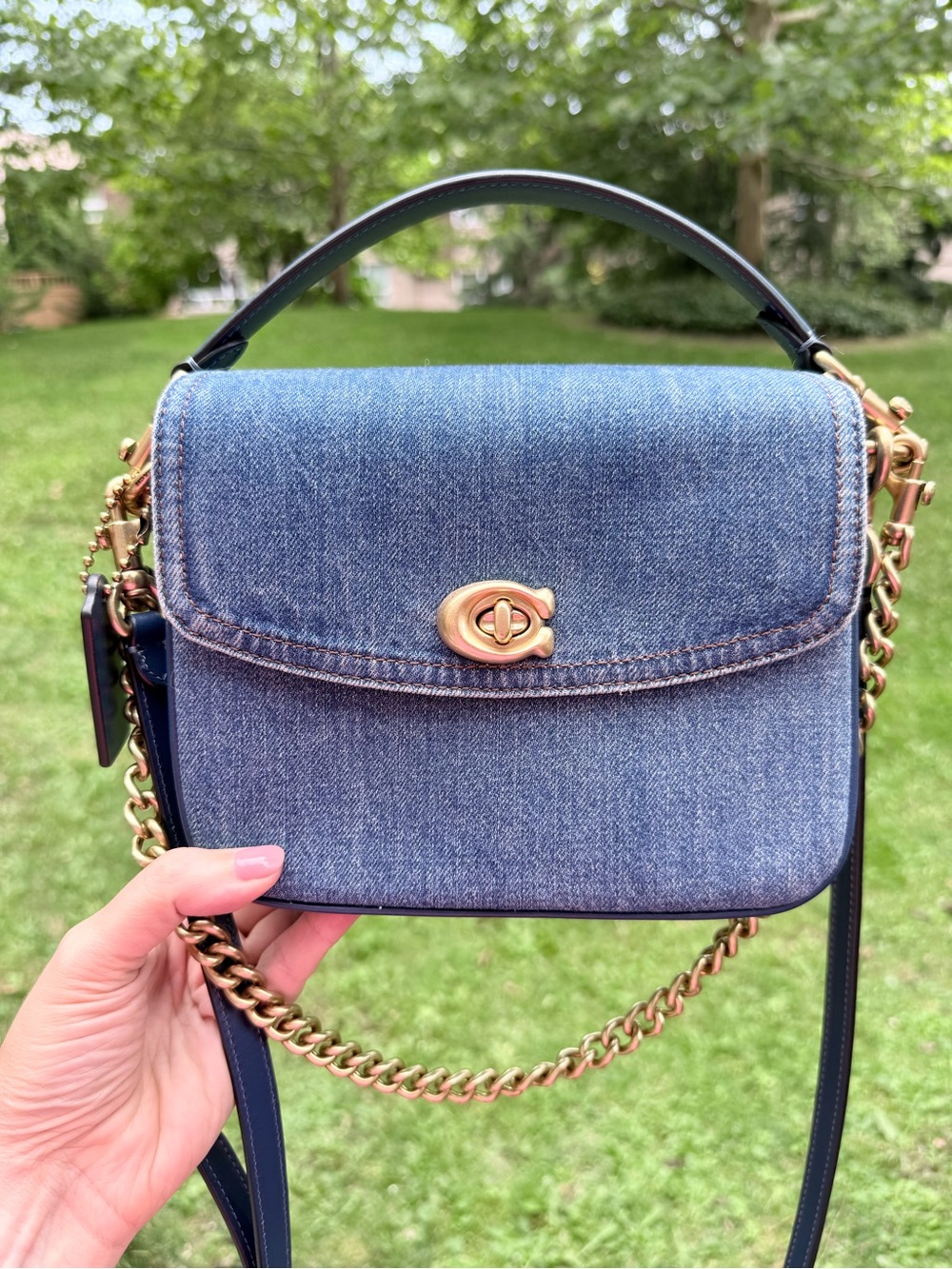 Coach Cassie Denim Crossbody Bag 19